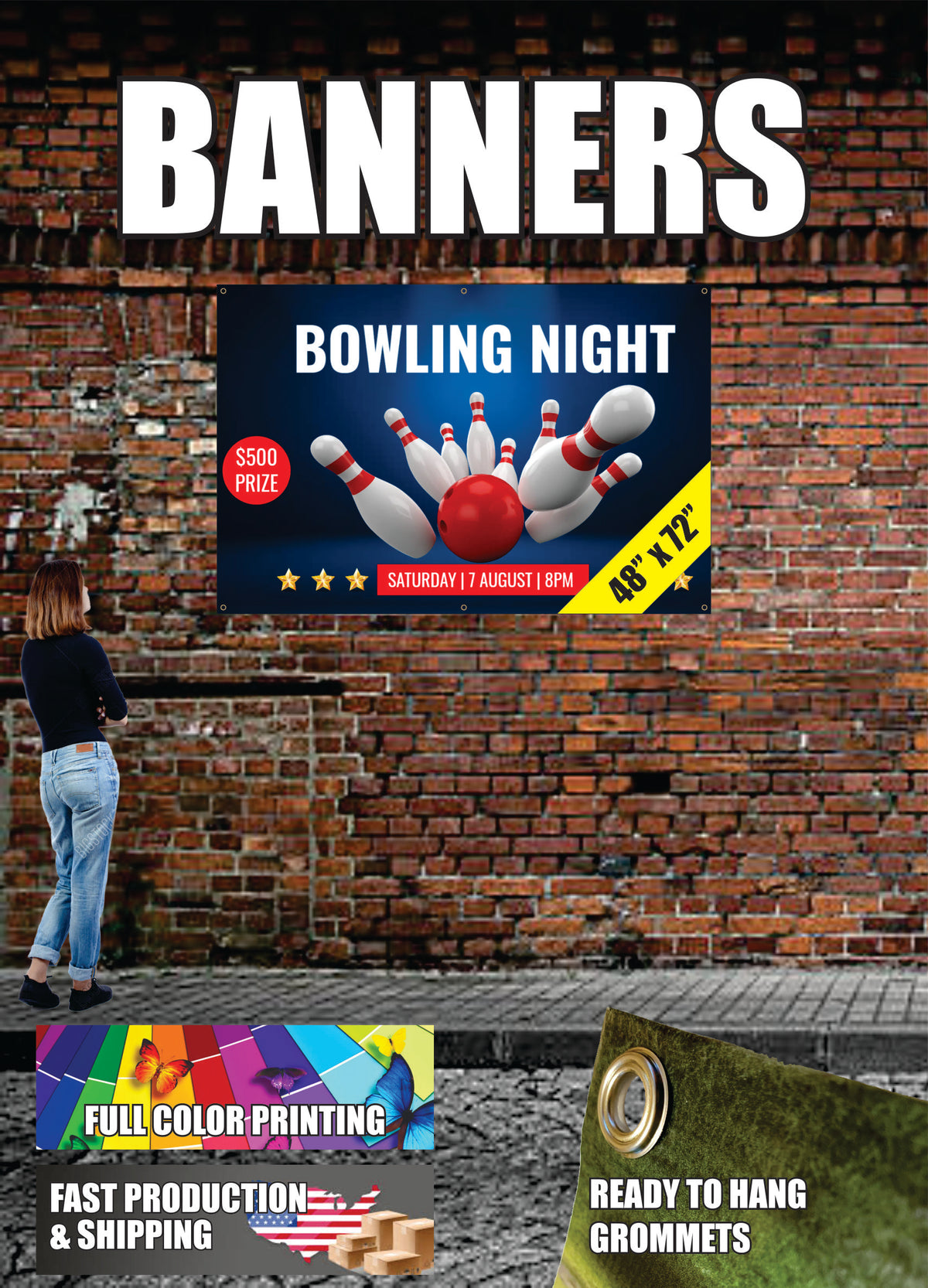 4 × 6 ft Custom Vinyl Banner