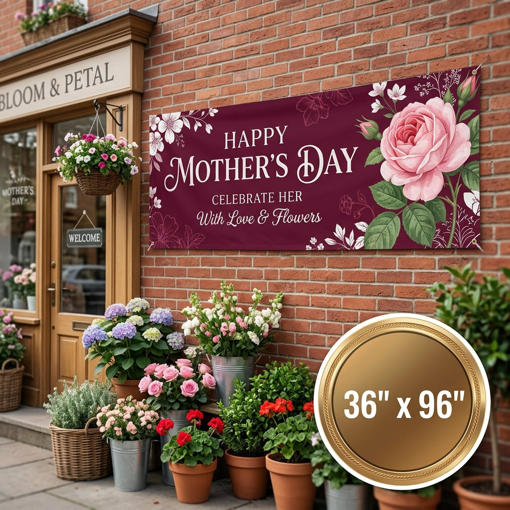 3 × 8 ft Custom Vinyl Banner