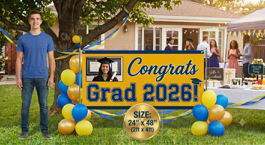 2 × 4 ft Custom Vinyl Banner