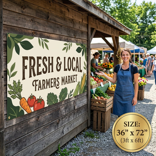 3 × 6 ft Custom Vinyl Banner