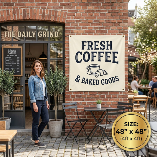 4 × 4 ft Custom Vinyl Banner