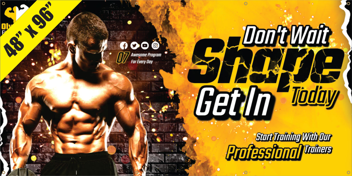 4 × 8 ft Custom Vinyl Banner