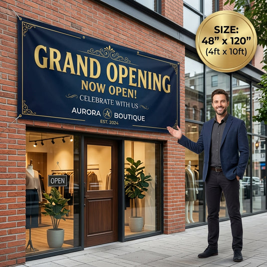 4 × 10 ft Custom Vinyl Banner
