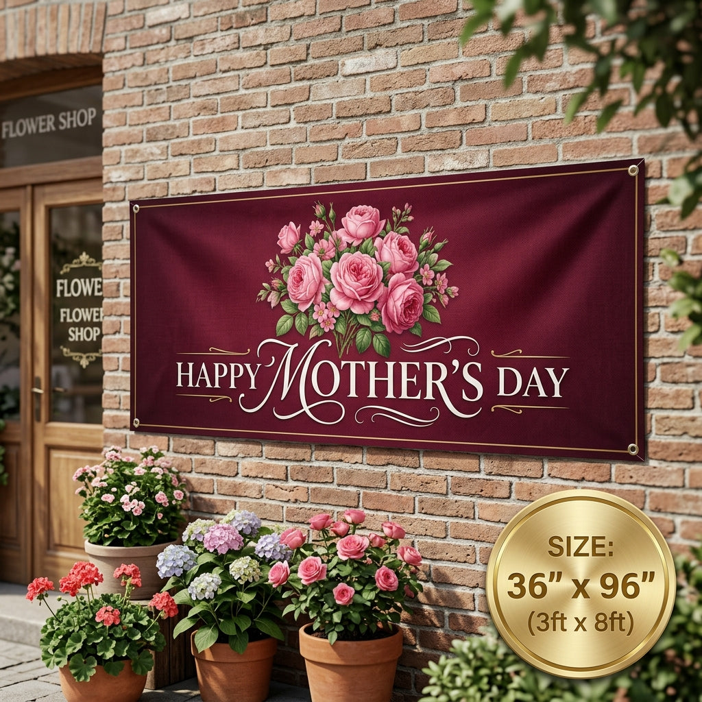 3 × 8 ft Custom Vinyl Banner